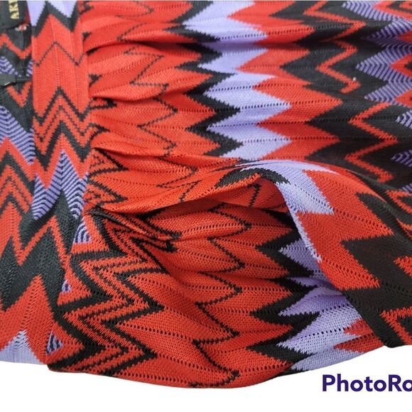 Akira Black Label Chevron Skirt - Picture 3 of 4